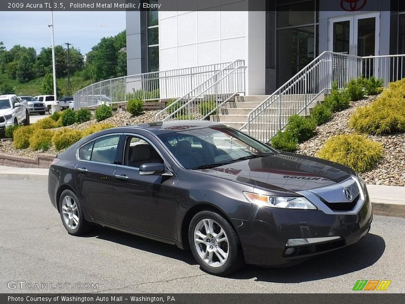 Polished Metal Metallic / Ebony 2009 Acura TL 3.5