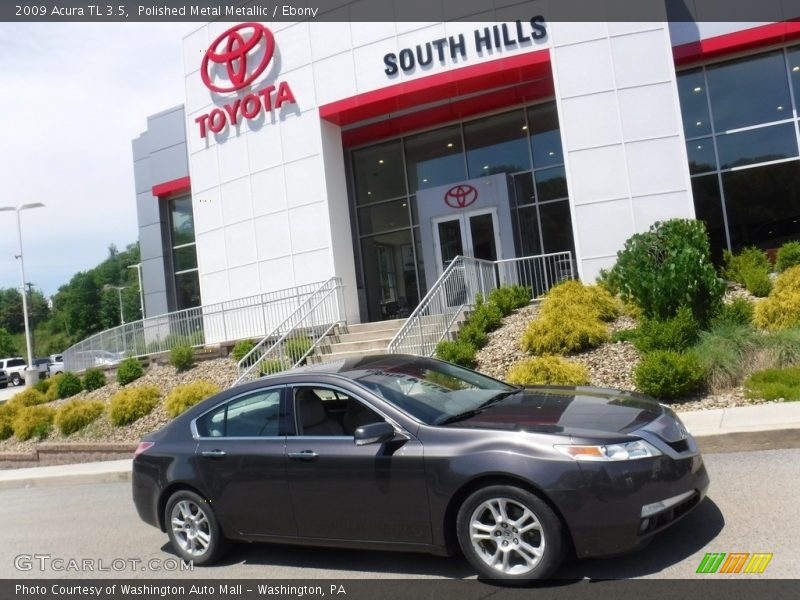 Polished Metal Metallic / Ebony 2009 Acura TL 3.5