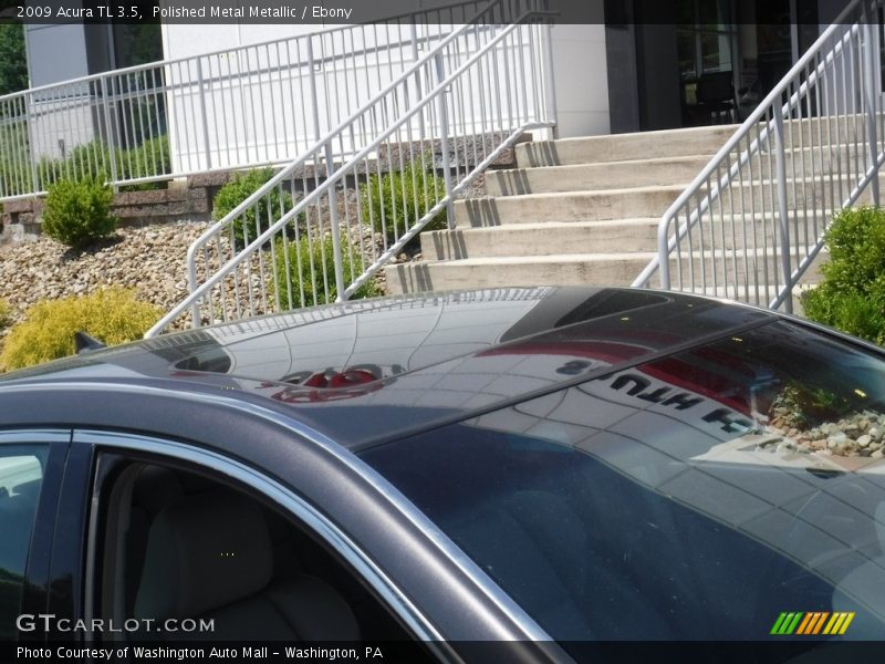 Polished Metal Metallic / Ebony 2009 Acura TL 3.5