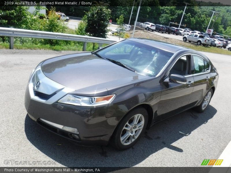 Polished Metal Metallic / Ebony 2009 Acura TL 3.5