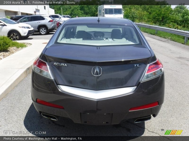Polished Metal Metallic / Ebony 2009 Acura TL 3.5