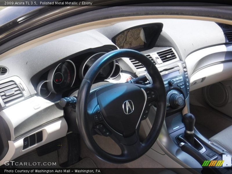 Polished Metal Metallic / Ebony 2009 Acura TL 3.5
