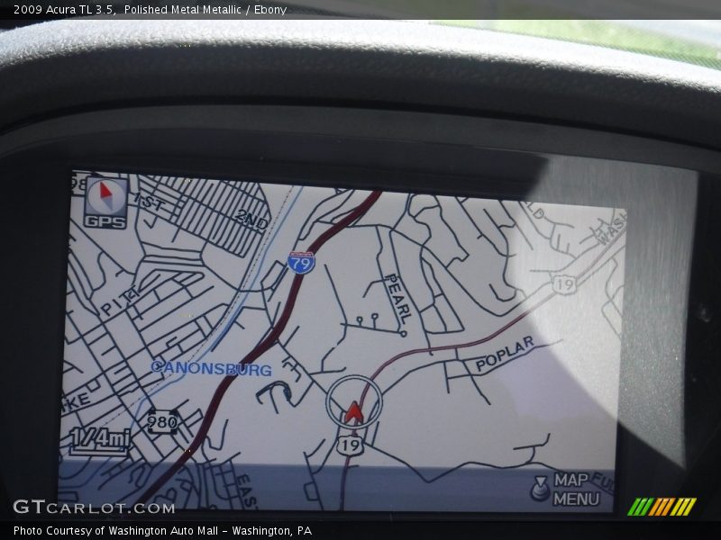 Polished Metal Metallic / Ebony 2009 Acura TL 3.5