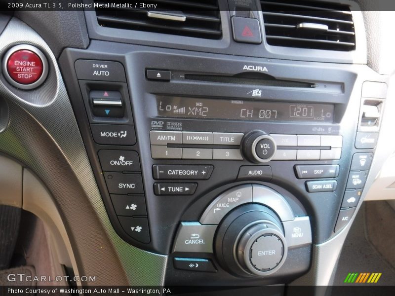 Polished Metal Metallic / Ebony 2009 Acura TL 3.5