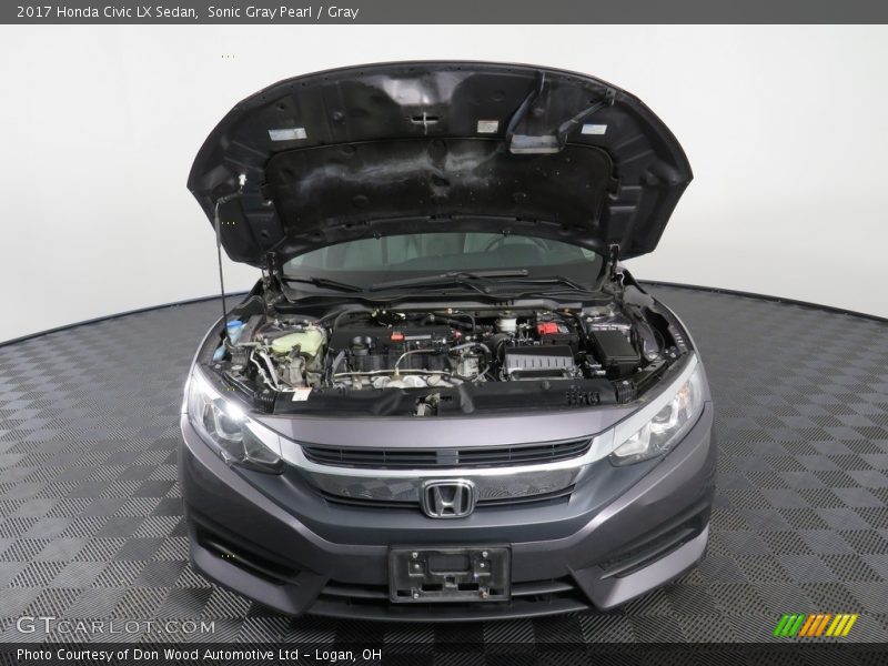 Sonic Gray Pearl / Gray 2017 Honda Civic LX Sedan