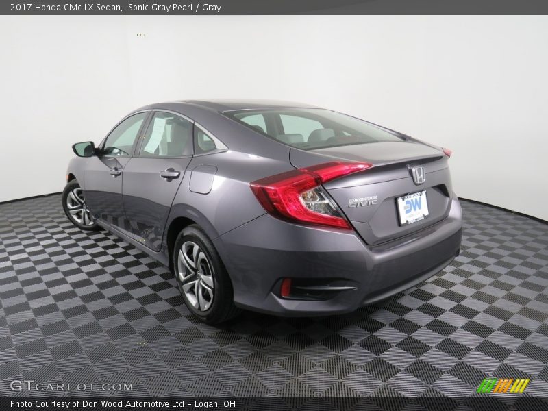 Sonic Gray Pearl / Gray 2017 Honda Civic LX Sedan