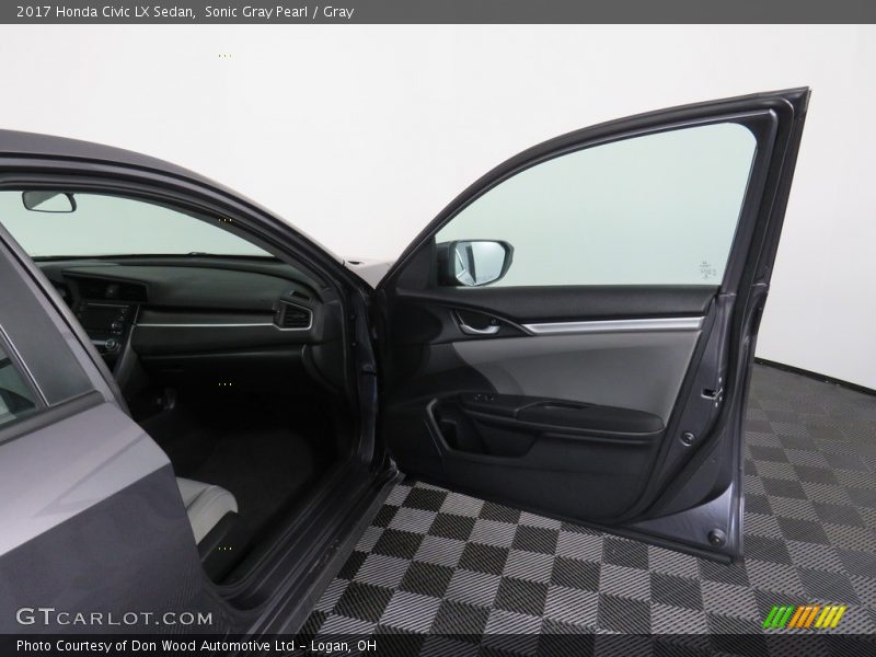 Sonic Gray Pearl / Gray 2017 Honda Civic LX Sedan