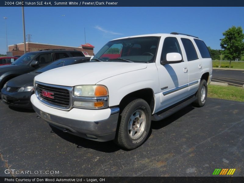 Summit White / Pewter/Dark Pewter 2004 GMC Yukon SLE 4x4