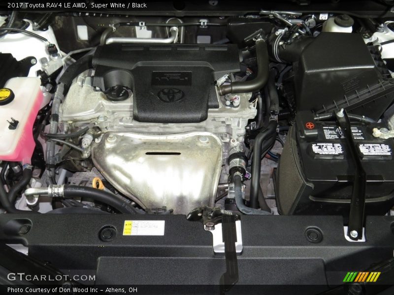 Super White / Black 2017 Toyota RAV4 LE AWD