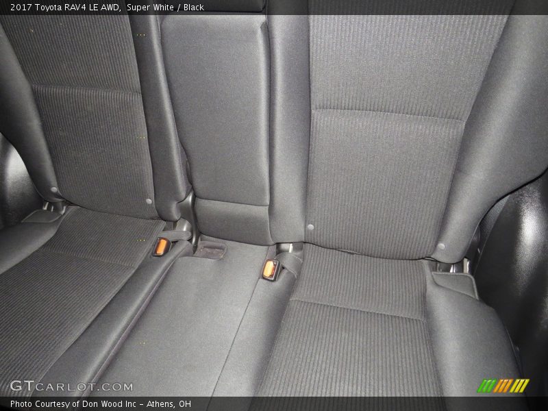 Super White / Black 2017 Toyota RAV4 LE AWD