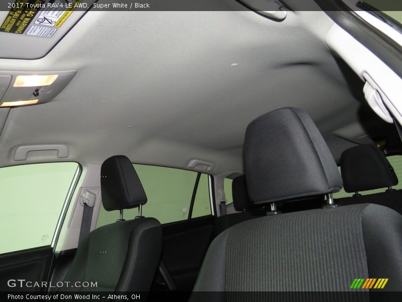 Super White / Black 2017 Toyota RAV4 LE AWD