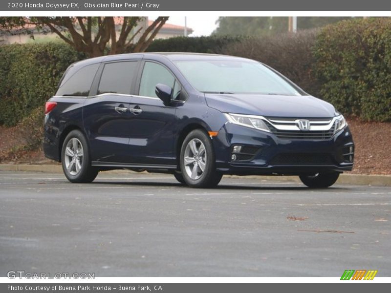Obsidian Blue Pearl / Gray 2020 Honda Odyssey EX
