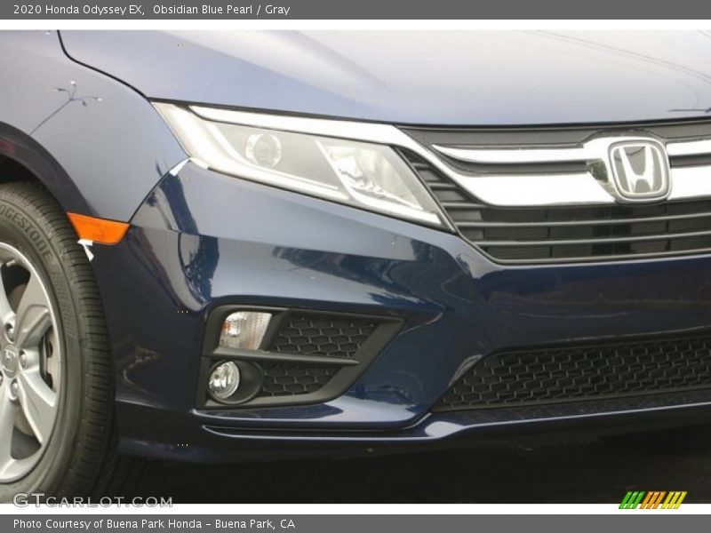 Obsidian Blue Pearl / Gray 2020 Honda Odyssey EX