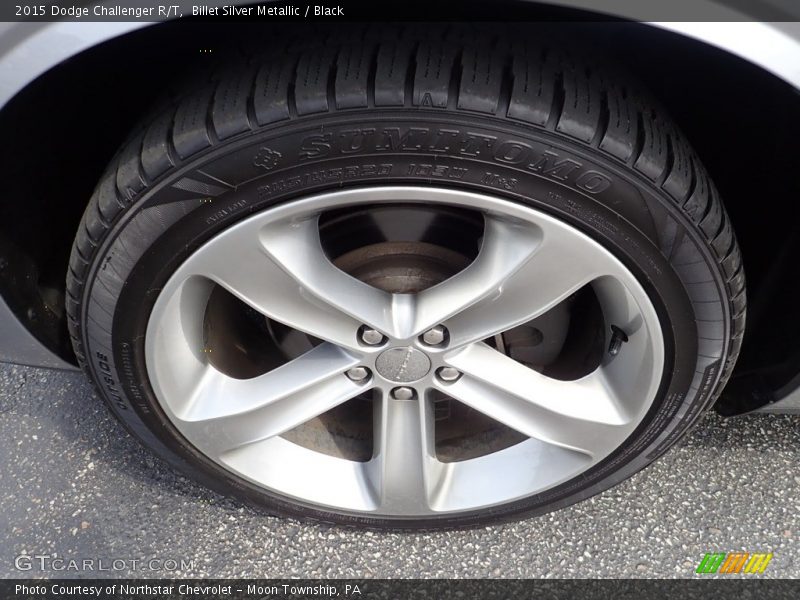 Billet Silver Metallic / Black 2015 Dodge Challenger R/T