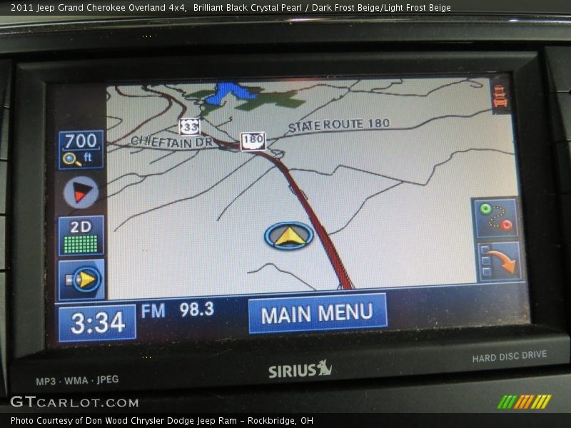 Brilliant Black Crystal Pearl / Dark Frost Beige/Light Frost Beige 2011 Jeep Grand Cherokee Overland 4x4