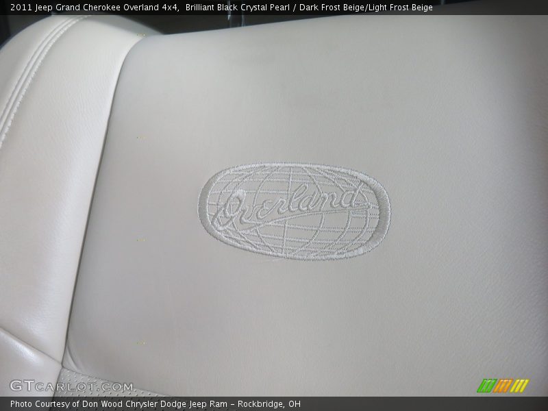 Brilliant Black Crystal Pearl / Dark Frost Beige/Light Frost Beige 2011 Jeep Grand Cherokee Overland 4x4