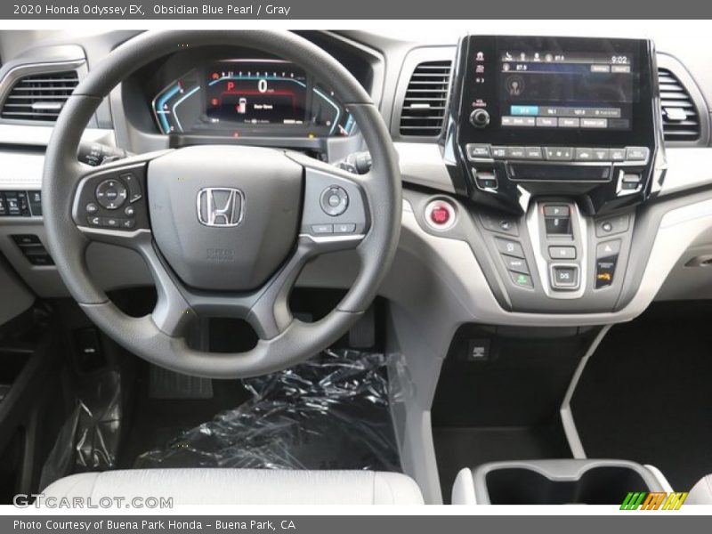 Obsidian Blue Pearl / Gray 2020 Honda Odyssey EX