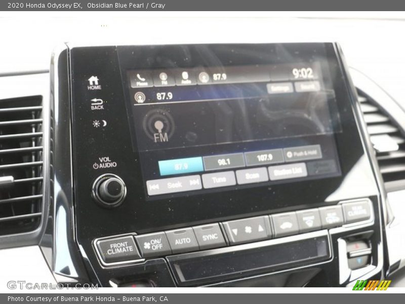 Obsidian Blue Pearl / Gray 2020 Honda Odyssey EX