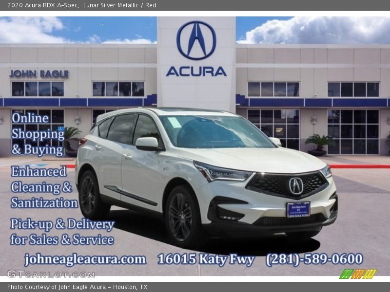 Lunar Silver Metallic / Red 2020 Acura RDX A-Spec