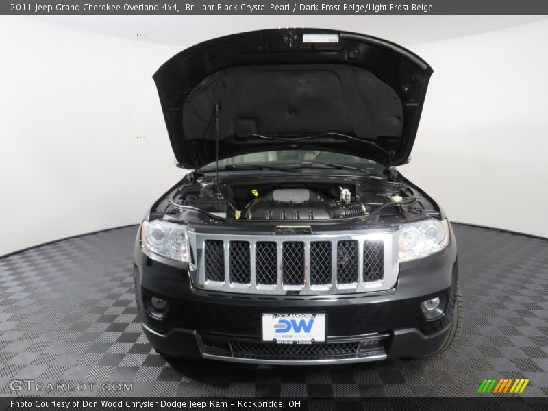 Brilliant Black Crystal Pearl / Dark Frost Beige/Light Frost Beige 2011 Jeep Grand Cherokee Overland 4x4