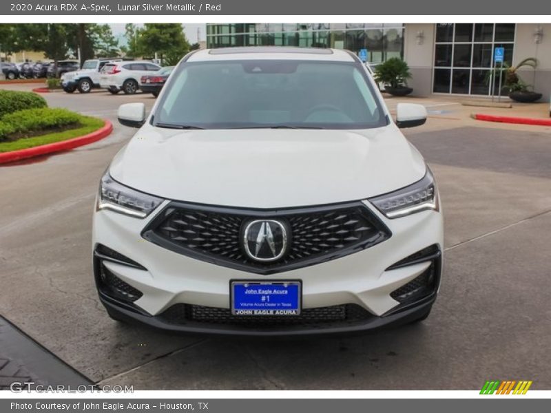 Lunar Silver Metallic / Red 2020 Acura RDX A-Spec
