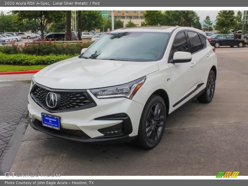 Lunar Silver Metallic / Red 2020 Acura RDX A-Spec