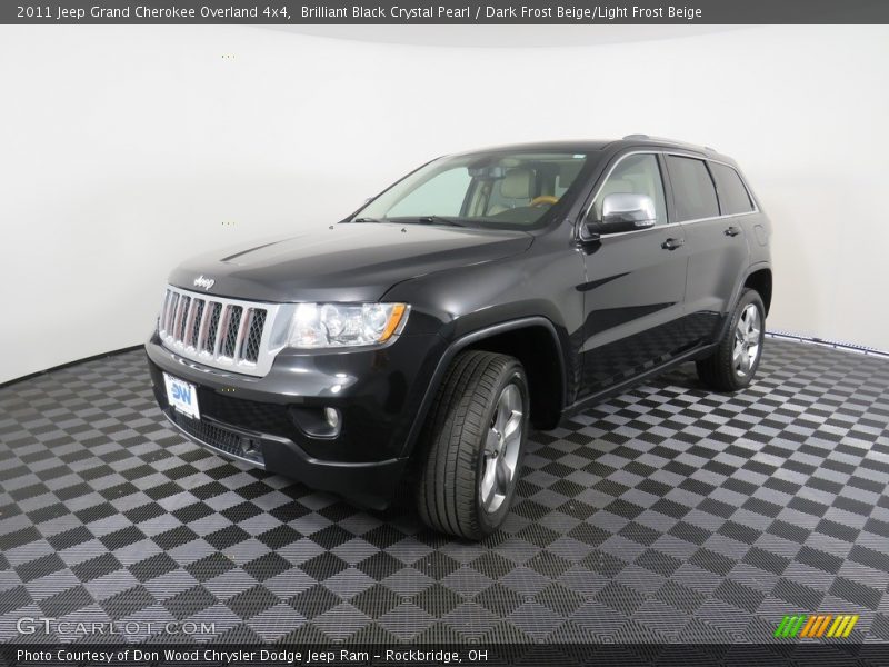 Brilliant Black Crystal Pearl / Dark Frost Beige/Light Frost Beige 2011 Jeep Grand Cherokee Overland 4x4
