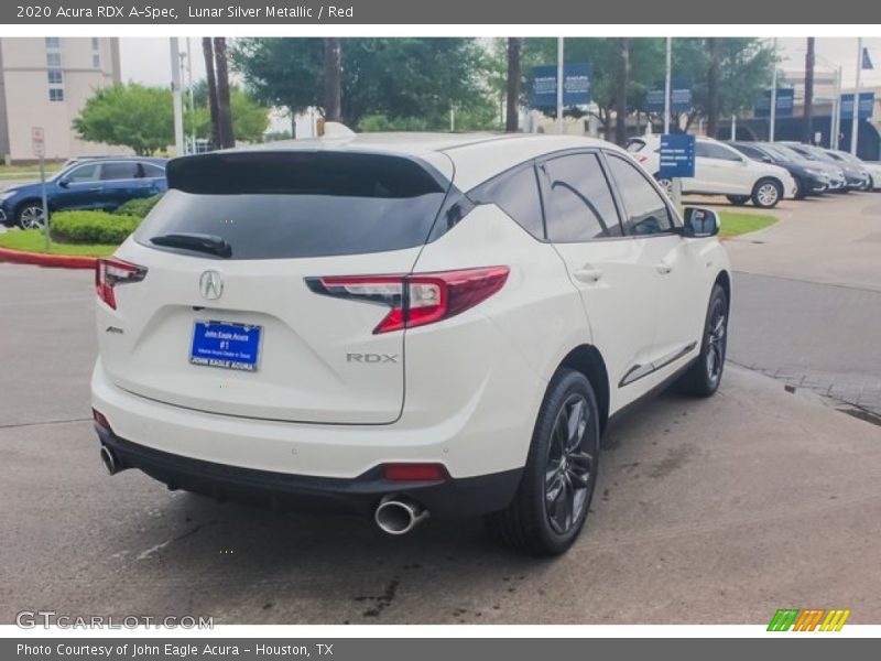 Lunar Silver Metallic / Red 2020 Acura RDX A-Spec