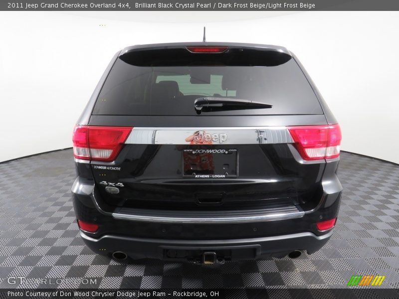 Brilliant Black Crystal Pearl / Dark Frost Beige/Light Frost Beige 2011 Jeep Grand Cherokee Overland 4x4