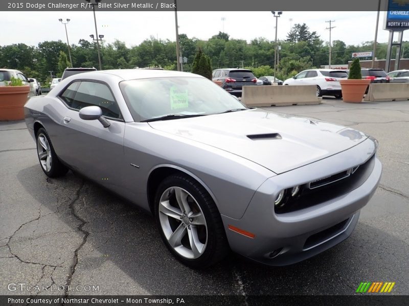 Billet Silver Metallic / Black 2015 Dodge Challenger R/T
