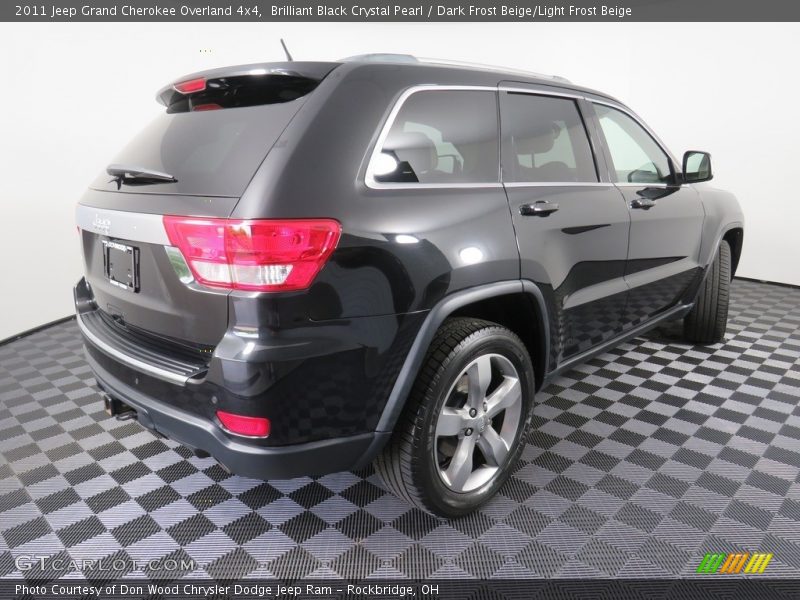 Brilliant Black Crystal Pearl / Dark Frost Beige/Light Frost Beige 2011 Jeep Grand Cherokee Overland 4x4