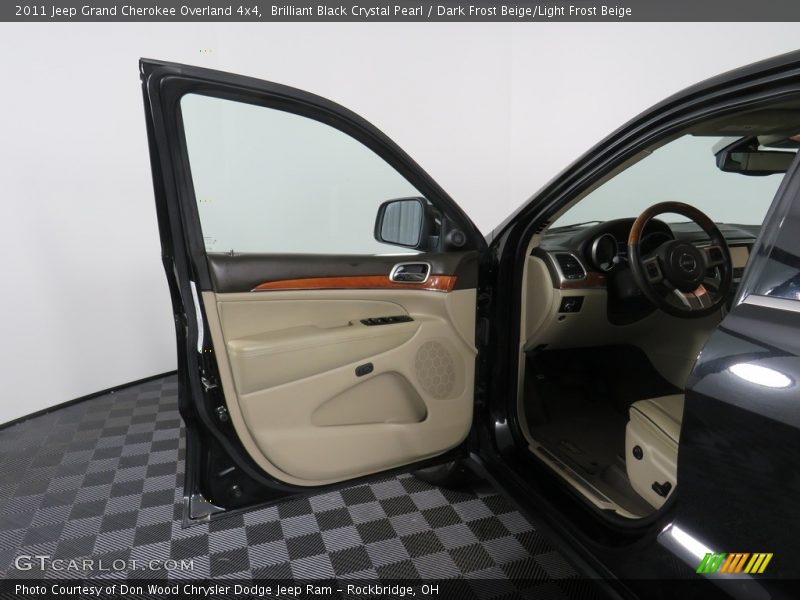 Brilliant Black Crystal Pearl / Dark Frost Beige/Light Frost Beige 2011 Jeep Grand Cherokee Overland 4x4