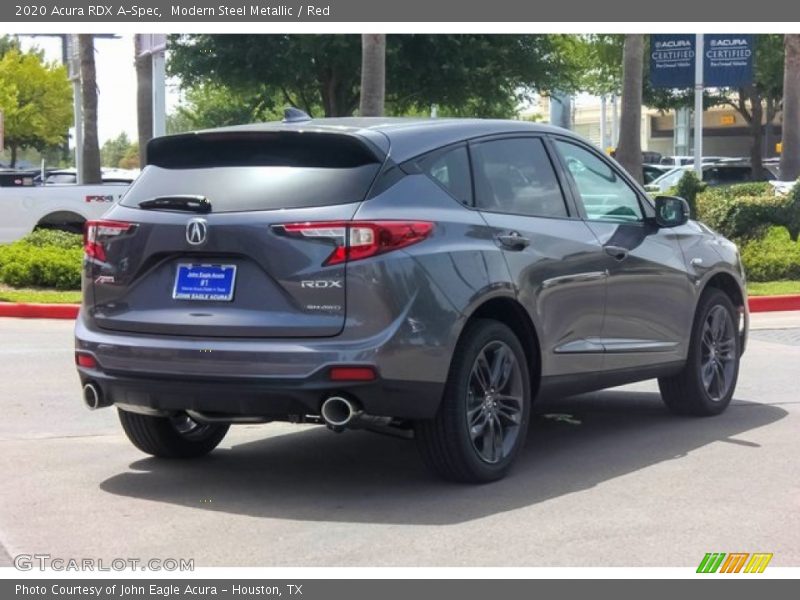 Modern Steel Metallic / Red 2020 Acura RDX A-Spec