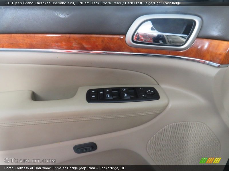 Brilliant Black Crystal Pearl / Dark Frost Beige/Light Frost Beige 2011 Jeep Grand Cherokee Overland 4x4