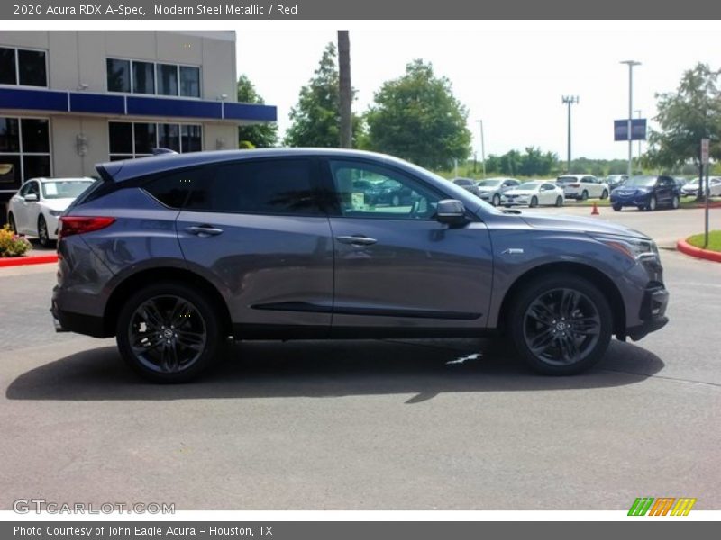 Modern Steel Metallic / Red 2020 Acura RDX A-Spec