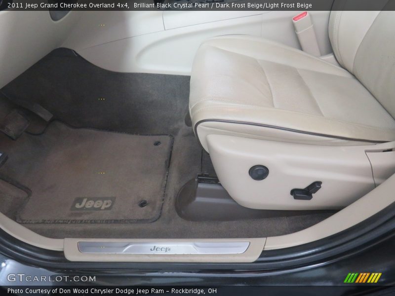 Brilliant Black Crystal Pearl / Dark Frost Beige/Light Frost Beige 2011 Jeep Grand Cherokee Overland 4x4