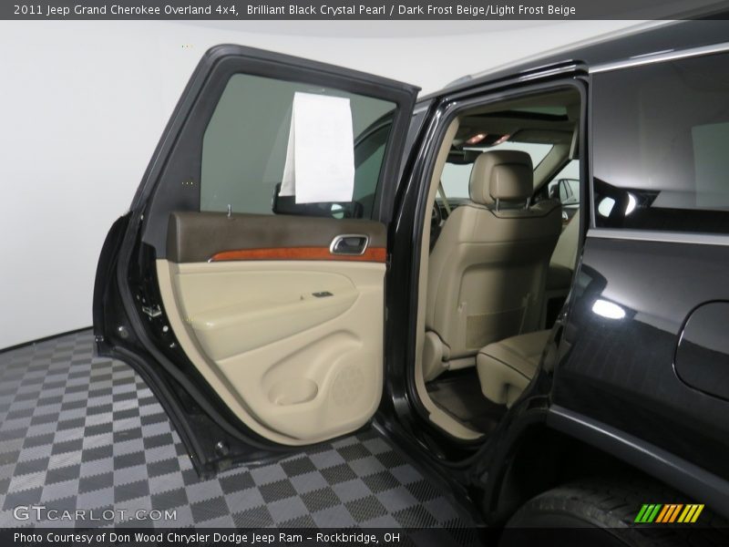 Brilliant Black Crystal Pearl / Dark Frost Beige/Light Frost Beige 2011 Jeep Grand Cherokee Overland 4x4