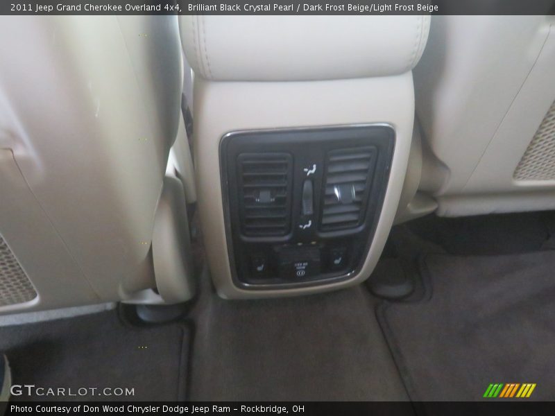 Brilliant Black Crystal Pearl / Dark Frost Beige/Light Frost Beige 2011 Jeep Grand Cherokee Overland 4x4