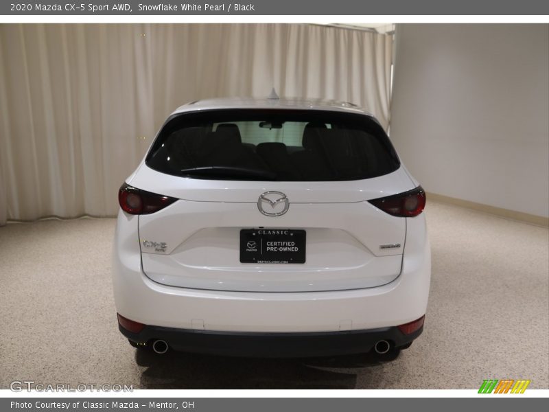 Snowflake White Pearl / Black 2020 Mazda CX-5 Sport AWD