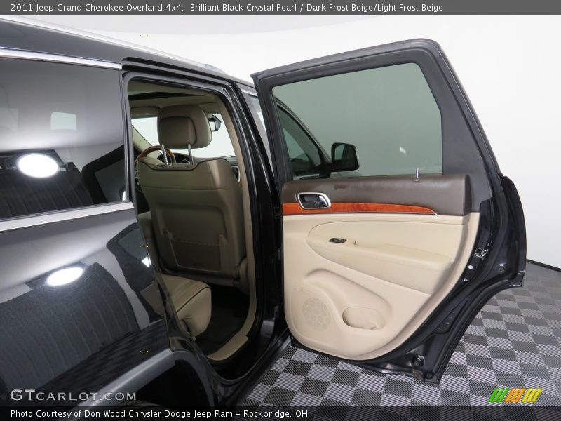 Brilliant Black Crystal Pearl / Dark Frost Beige/Light Frost Beige 2011 Jeep Grand Cherokee Overland 4x4