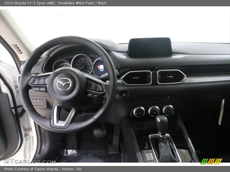 Snowflake White Pearl / Black 2020 Mazda CX-5 Sport AWD