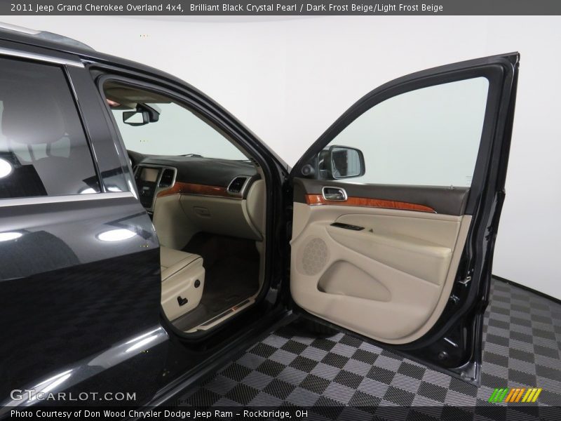 Brilliant Black Crystal Pearl / Dark Frost Beige/Light Frost Beige 2011 Jeep Grand Cherokee Overland 4x4