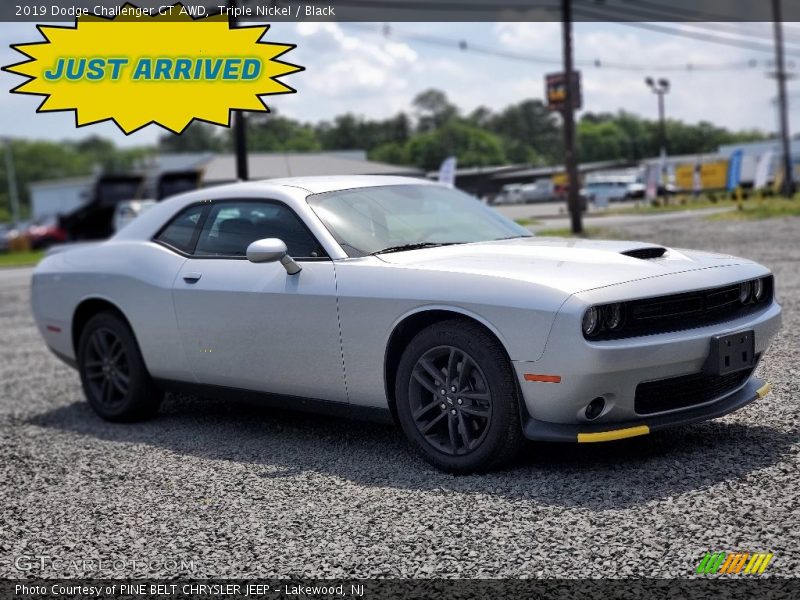 Triple Nickel / Black 2019 Dodge Challenger GT AWD