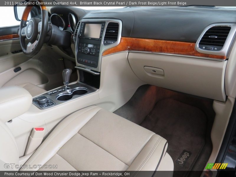Brilliant Black Crystal Pearl / Dark Frost Beige/Light Frost Beige 2011 Jeep Grand Cherokee Overland 4x4