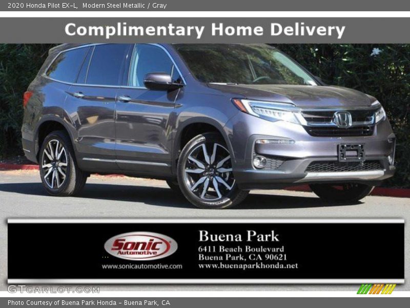 Modern Steel Metallic / Gray 2020 Honda Pilot EX-L