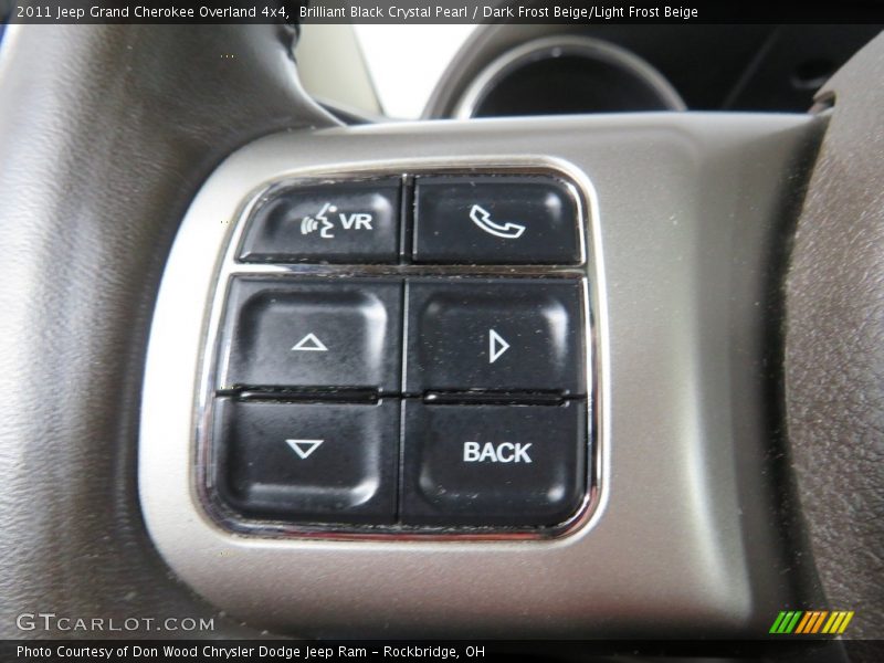Brilliant Black Crystal Pearl / Dark Frost Beige/Light Frost Beige 2011 Jeep Grand Cherokee Overland 4x4