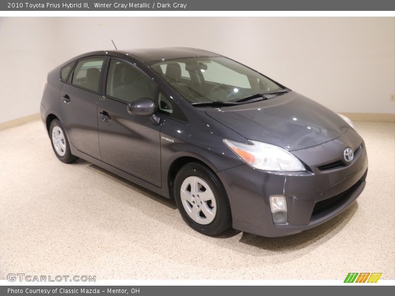 Winter Gray Metallic / Dark Gray 2010 Toyota Prius Hybrid III