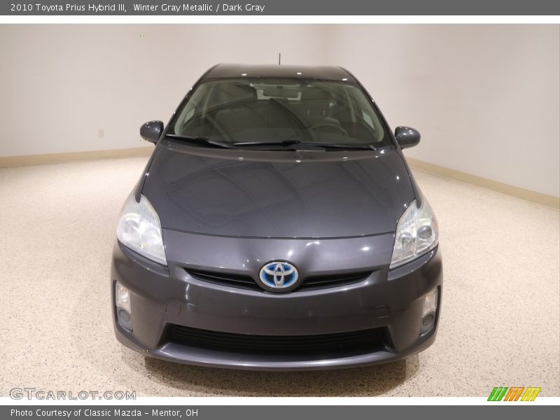Winter Gray Metallic / Dark Gray 2010 Toyota Prius Hybrid III