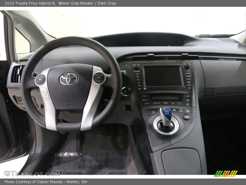 Winter Gray Metallic / Dark Gray 2010 Toyota Prius Hybrid III