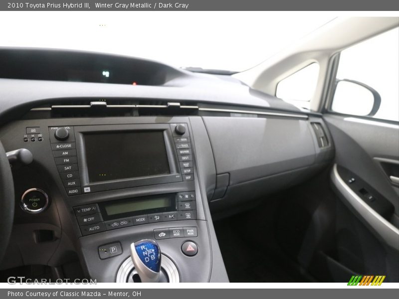 Winter Gray Metallic / Dark Gray 2010 Toyota Prius Hybrid III